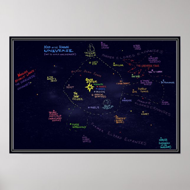 Affiches Carte de l'univers d'Alibi Jones (Devant)