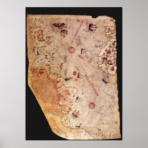 Affiches Carte de Piri Reis