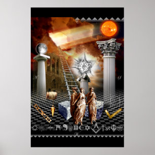 Affiches Carte de suivi Masonic