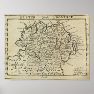 Affiches Carte de Ulster