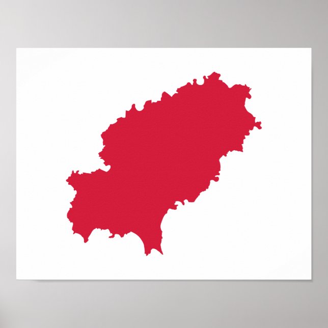 Affiches Carte d'Ibiza (Devant)