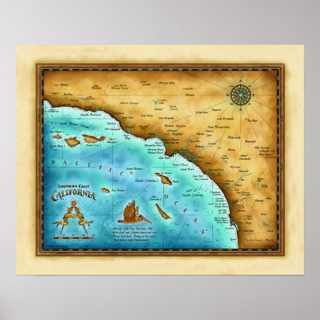 Affiches Carte Donc. Cal Eau bleue (Devant)