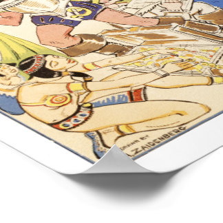 Affiches Carte du centre de Manhattan de 1789 à 1939