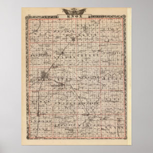 Affiches Carte du comté de Knox