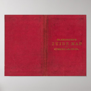 Affiches Carte du guide Blanchard de Chicago 2