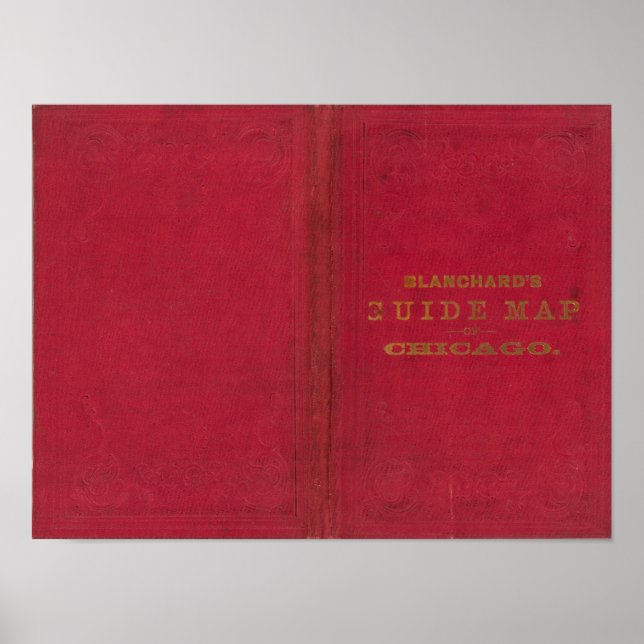 Affiches Carte du guide Blanchard de Chicago 2 (Devant)