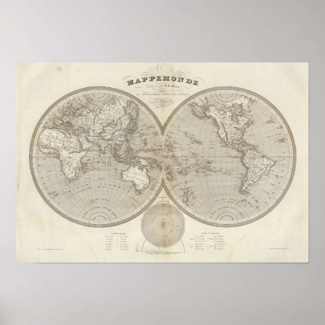 Affiches Carte du monde (Devant)