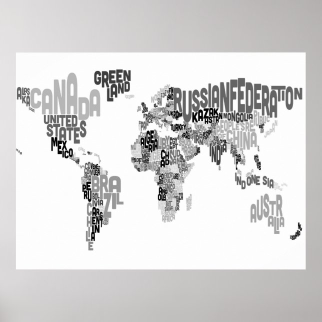 Affiches Carte du monde (Devant)