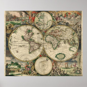 Affiches Carte du monde - 1689