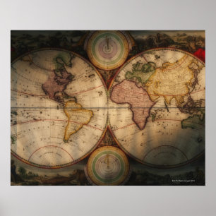 Affiches Carte du monde antique 2