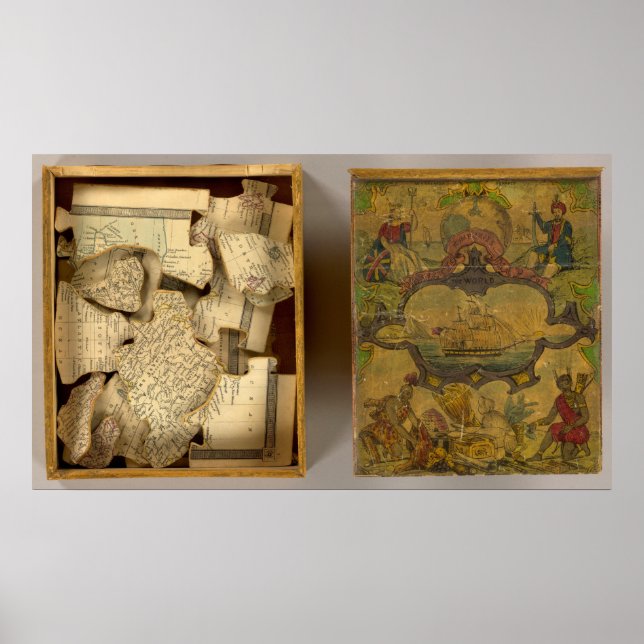 Affiches Carte du monde disséquée des Humphries (Devant)