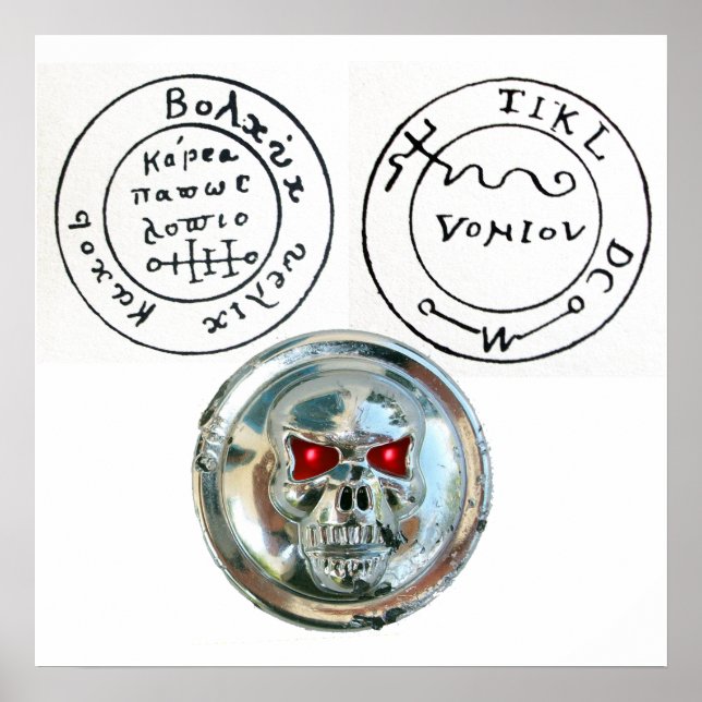 AFFICHES CARTE DU TRÉSOR DE CHROME SKULT ET PIRATES ANCIENS (Devant)