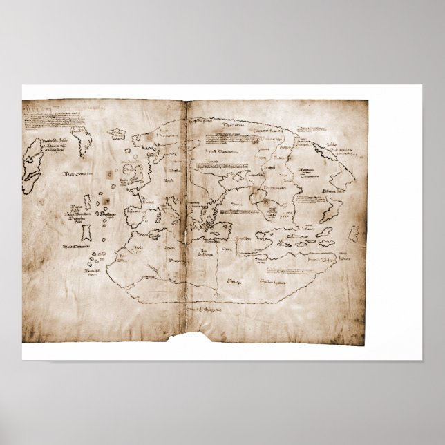 Affiches Carte du Vinland (Devant)
