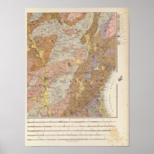 Affiches Carte géologique du New Hampshire 4