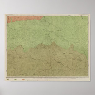 Affiches Carte géologique du nouveau secteur d'Idria