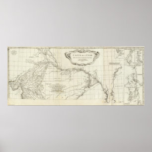 Affiches Carte gravée par Asiatique du sud