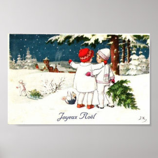 Affiches Carte Joyeux Noel Enfants
