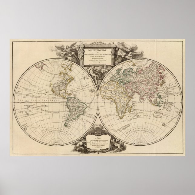 Affiches Carte mondiale 8 (Devant)