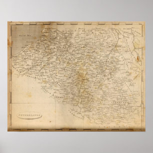 Affiches Carte néerlandaise par Arrowsmith