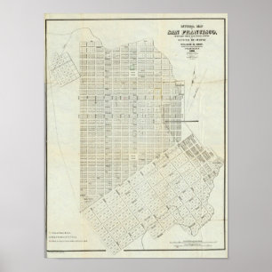 Affiches Carte officielle de San Francisco