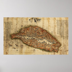 Affiches Carte panoramique de TaiwanTaiwan