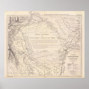 Affiches Carte, province de Santiago del Estero