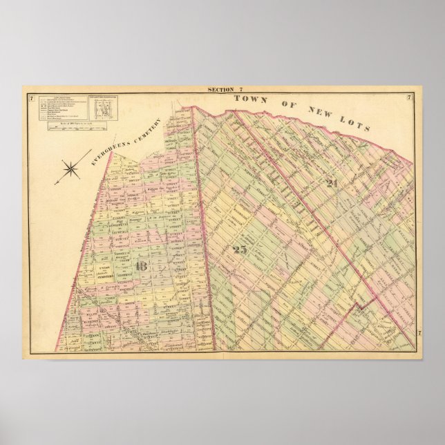 Affiches Carte Sec 7 Brooklyn (Devant)