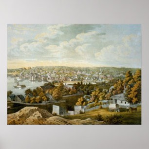 Affiches Carte vintage de Georgetown (1855)