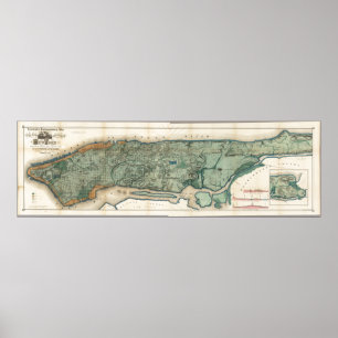 Affiches Carte vintage de New York