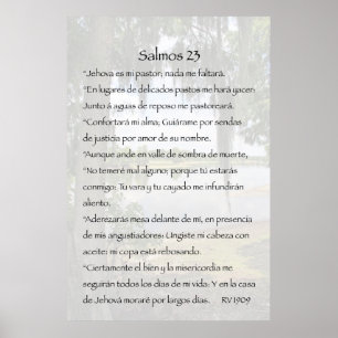 Affiches Cartel Salmos 23
