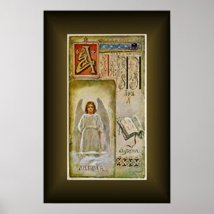 Affiches Cartes alphabétiques cyrilliques russes ~ Elisabet