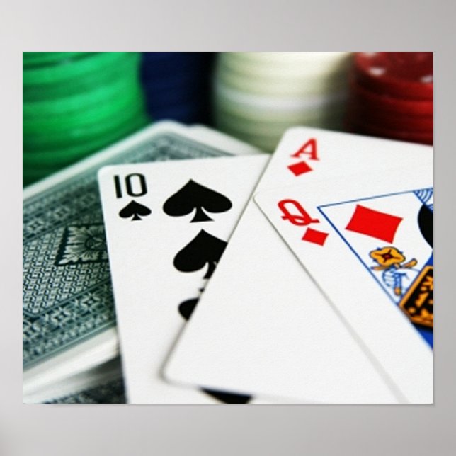Affiches Cartes de poker (Devant)