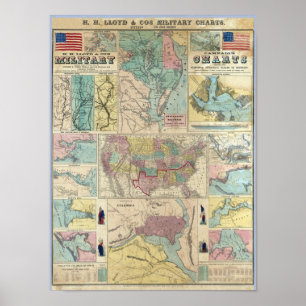 Affiches Cartes militaires de la campagne HH Lloyd