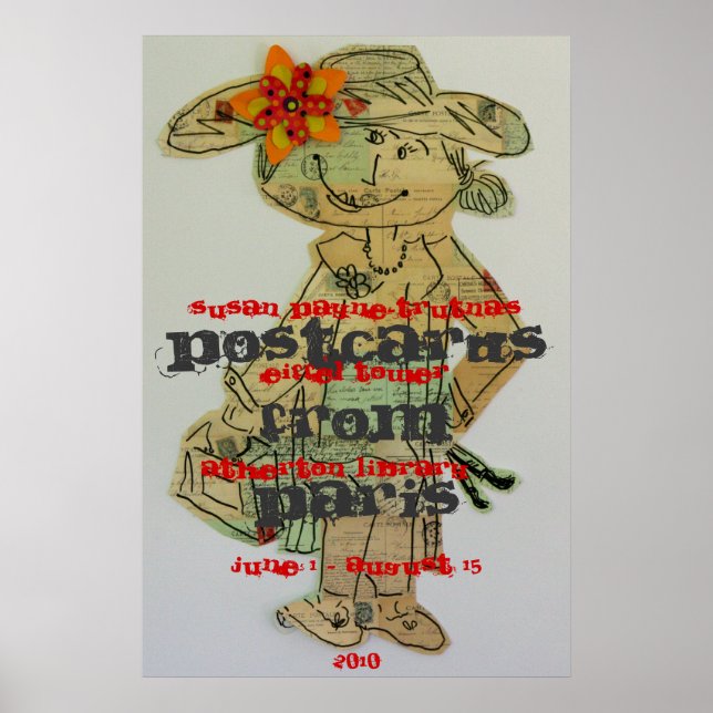 Affiches Cartes postales de Paris (Devant)