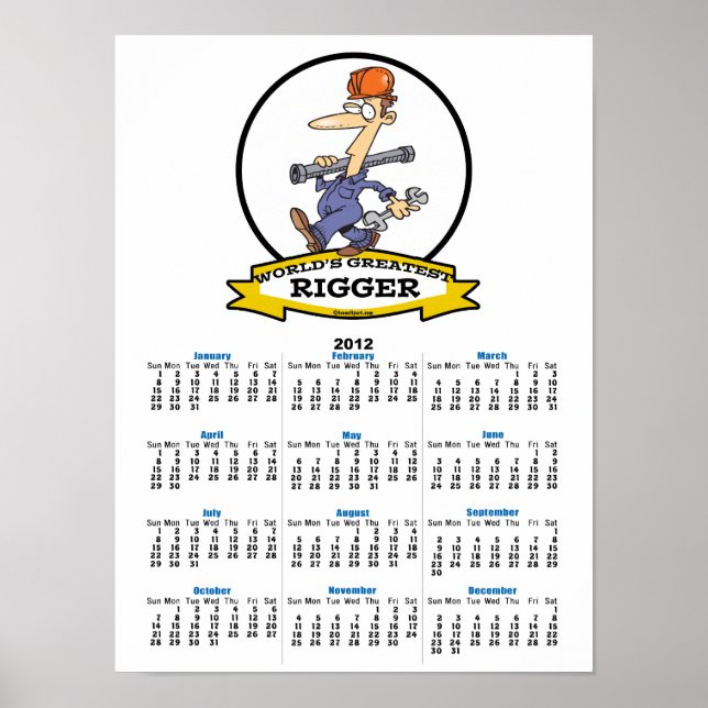 AFFICHES CARTOON HOMME LE PLUS RIGGER (Devant)