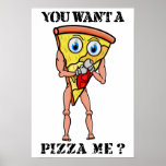 Affiches Cartoon Trash Talking Pizza Boxing