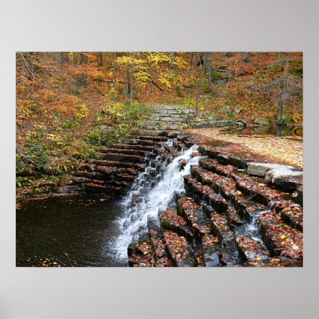 Affiches Cascade à Laurel Hill State Park II (Devant)