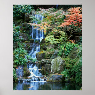 Affiches Cascade au Jardin Japonais