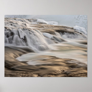Affiches Cascade de Godafoss, hiver, Islande 3