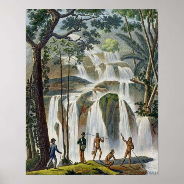 Affiches Cascade de Port Praslin, Nouvelle-Irlande, de 'Voy (Devant)