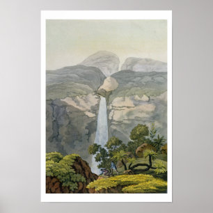 Affiches Cascade de Vinagre de rivière, près du volcan de