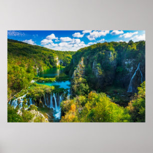 Affiches Cascade élégante, Croatie
