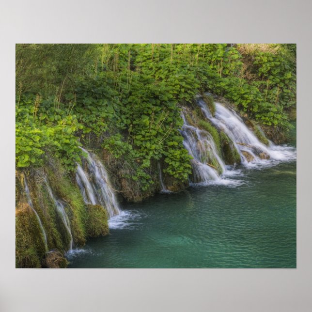Affiches Cascade, parc national des lacs Plitvice et (Devant)