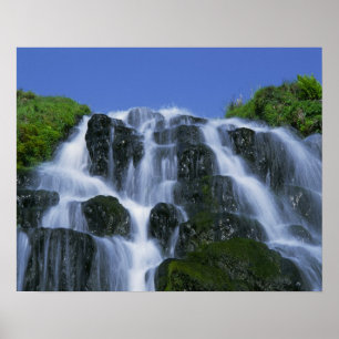 Affiches Cascade, Portree, île de Skye, Hautes-Terres,