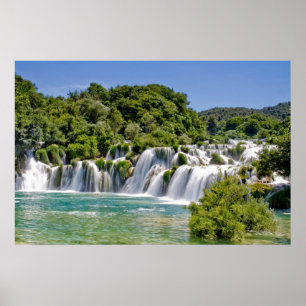 Affiches Cascades du Parc National de Krka en Croatie Europ