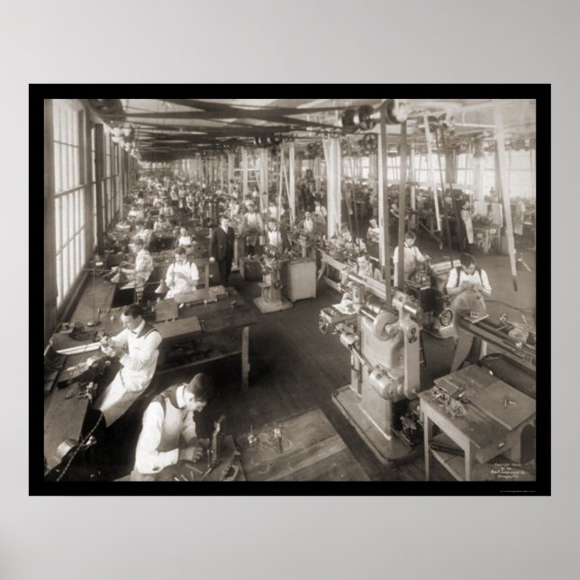 Affiches Cash Register Company Photo 1904 (Devant)