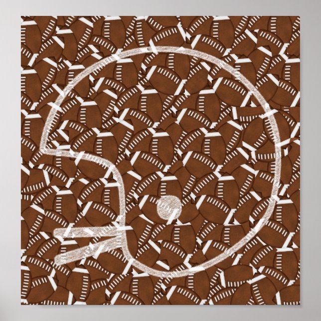 Affiches Casque de football (Devant)