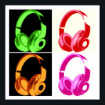 Affiches Casque de quatre couleurs Pop Art Tête Téléphone<br><div class="desc">Hip hop, R&B, rock, heavy metal, techno, punk, rap, classic, african american, jazz... . We love music, we love listening cds, radio. Enjoying watching video clibs, mixes, remixes, covers.</div>