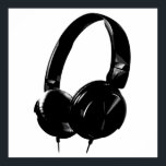 Affiches Casque style pop art noir<br><div class="desc">Hip hop,  R&B,  rock,  heavy metal,  techno,  punk,  rap,  classic,  african american,  jazz... . We love music,  we love listening cds,  radio. Enjoying watching video clibs,  mixes,  remixes,  covers.</div>