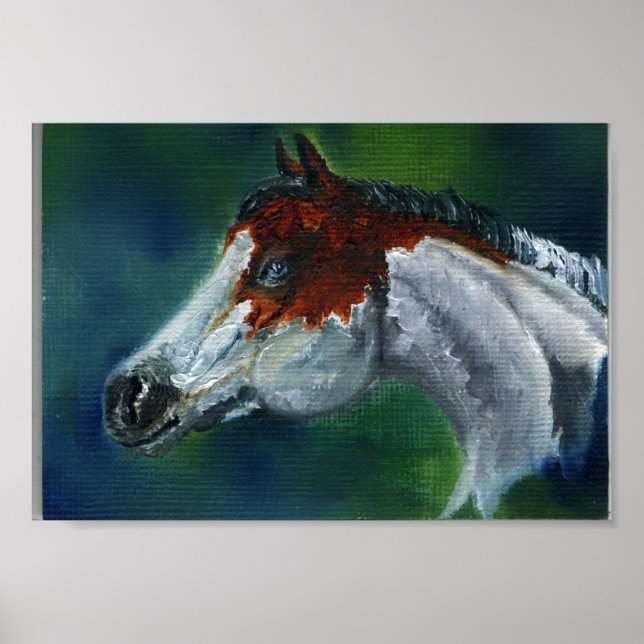 Affiches Casquette de médecine Pinto Horse (Devant)